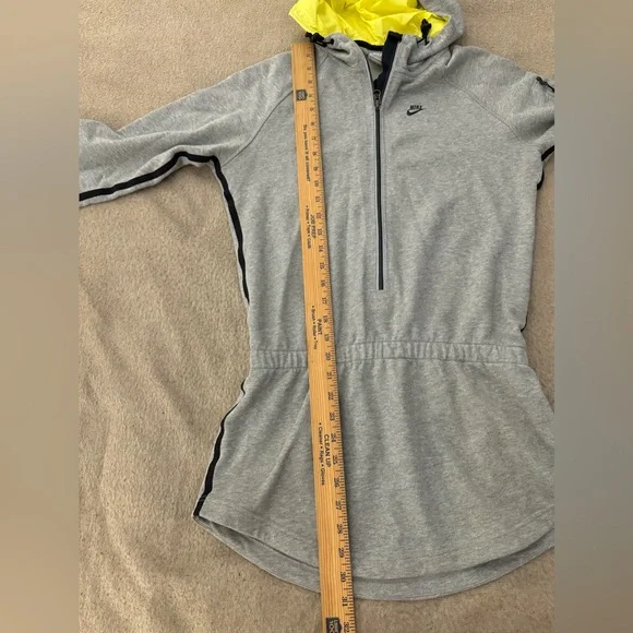 Nike Sportswear AW 77 Womens Small Hoodie Gray Half Zip Hooded - Picture 6 of 8